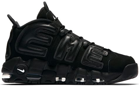 nike supreme uptempo black fake|nike air more uptempo brown.